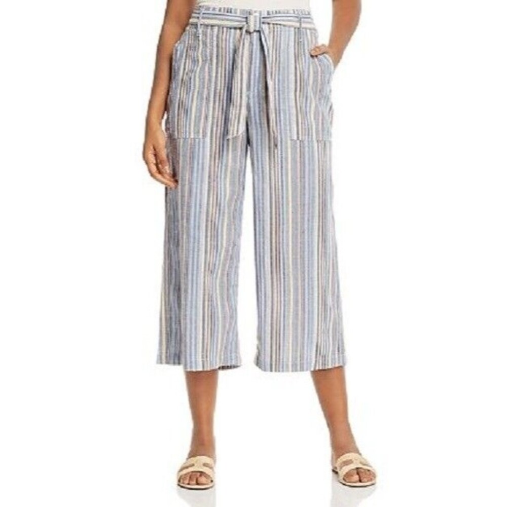 Seven 7 Pants Wide Leg Belted With Patch Pockets NWT Womens Size 14
